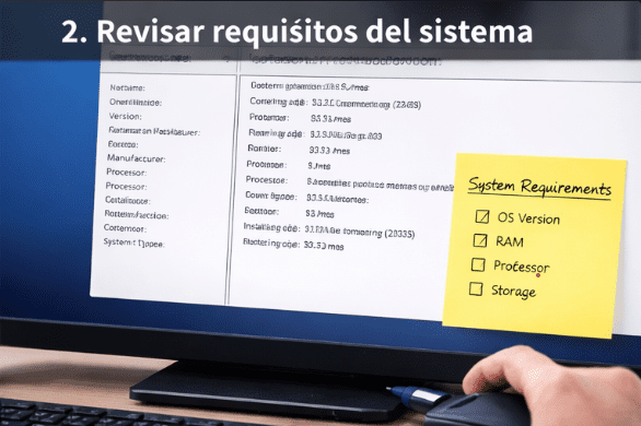 Revisar requisitos del sistema
