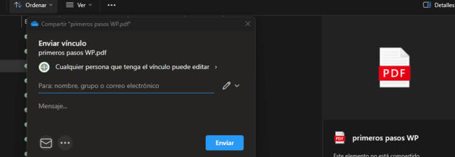 cómo compartir archivos 3 paso