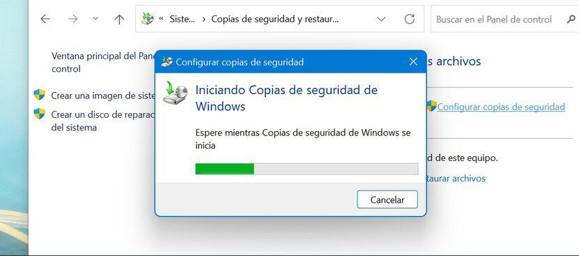 Proceso de copia de seguridad antes de reinstalar Windows