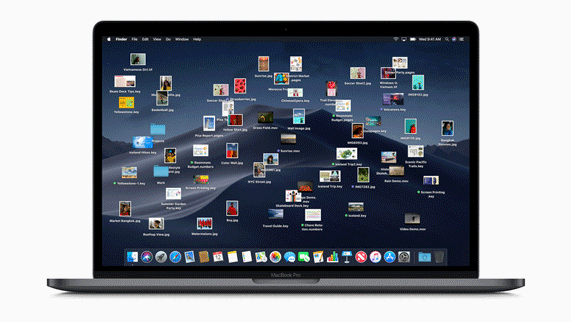 Pantalla de actualización de macOS en un MacBook Pro