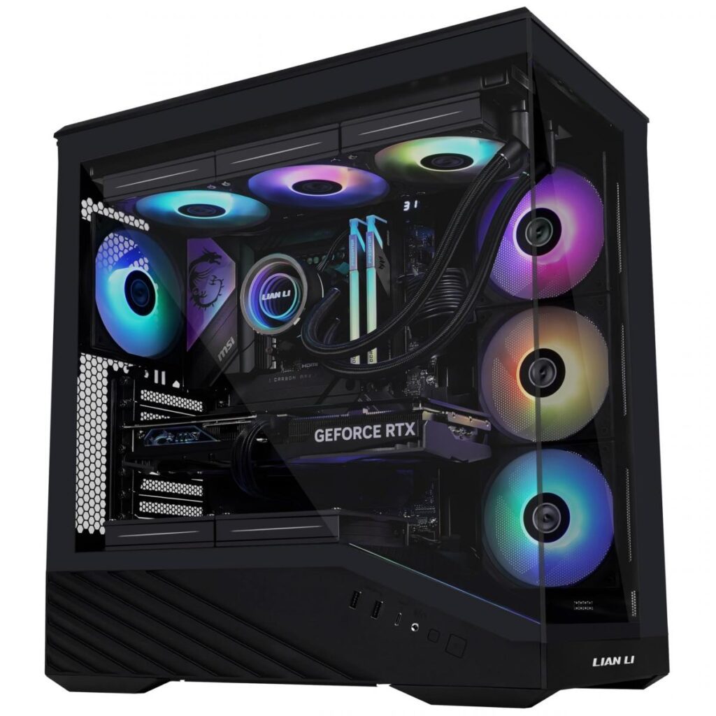 Tarjeta gráfica NVIDIA RTX instalada en un ordenador gaming