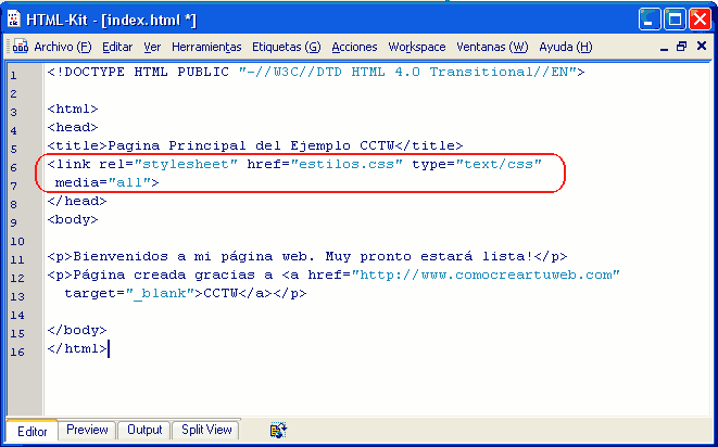 Aplicando estilos CSS a una página HTML